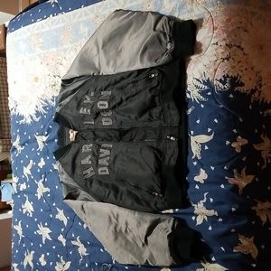 100th anniversary Harley Davidson 100 % nylon blk & silver jacket